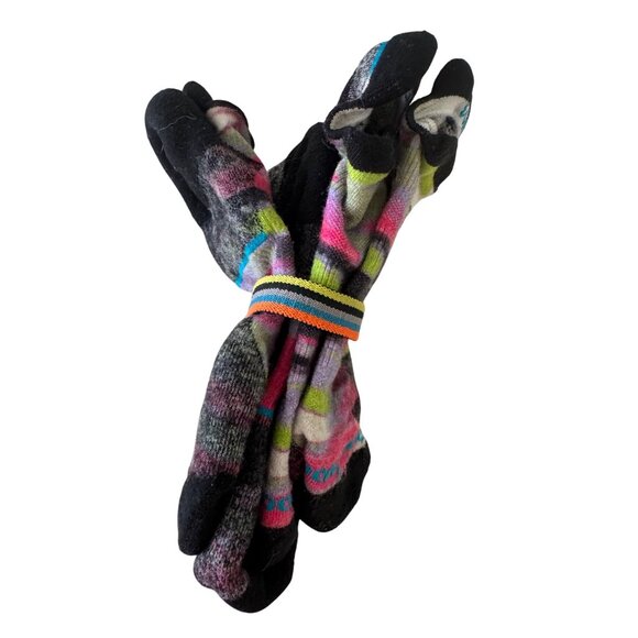 2- Smartwool Run Size Medium Targeted Cushion Brushed Print Low Ankle Socks Powe - Picture 5 of 8